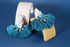 Turquoise Braided Fringe Fan Earrings for Women